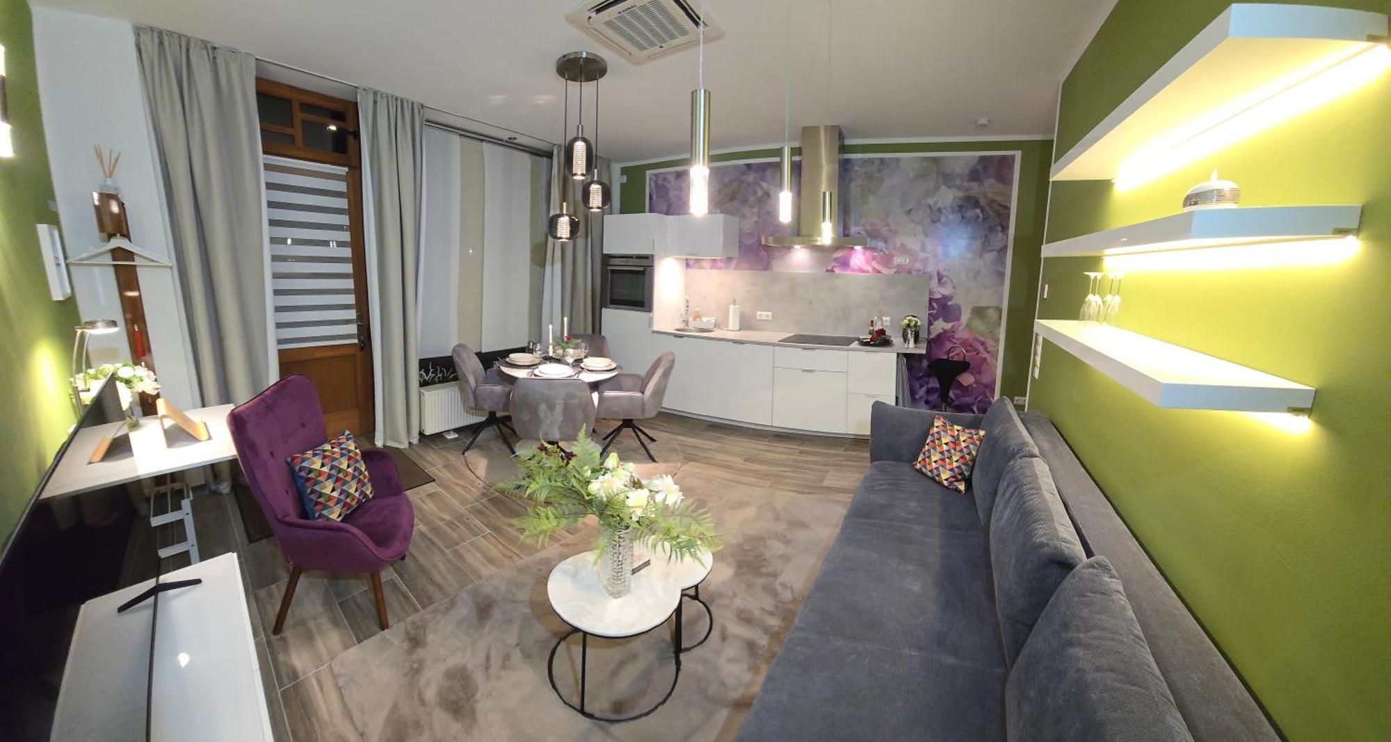 Apartment - Klimaanlage Whirpool Panoramafenster 5 Personen Kulturdenkmal Dessau-Rosslau